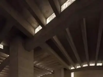 Spacious Empty Hall 3D model