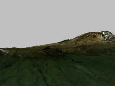 Mount Kilimanjaro Tanzania 3d model Low-poly 3D model