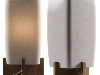 Crate and Barrel Toro Table Lamp 3D model