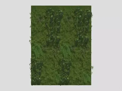 High Precision Ivy Plant Green Wall  3D model