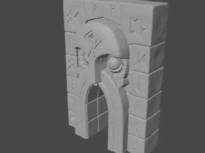 Dungeon Entrance-Gate of the Sage  Free 3D print model