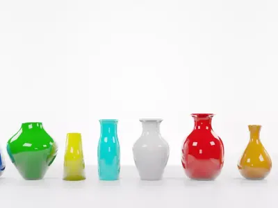 Clean Vase Pack 3D model