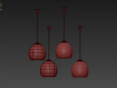 Bernoulli Pendant set by TIMOTHY OULTON 3D model
