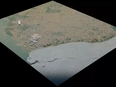 Cabinda - Angola 3D model