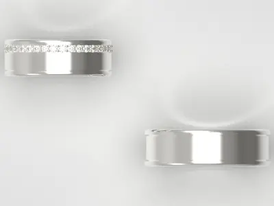 wedding couple ring cr0034 3D print model