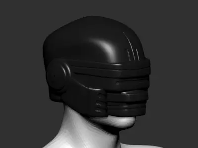 helmet high poly sculpt 3d printable 3D model 3D model