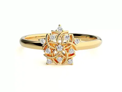 Women ring 3D print model 139
