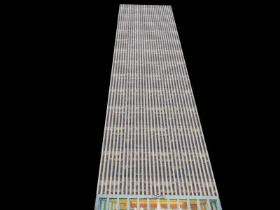 1251 Ave Of The Americas - NYC Low-poly 3D model