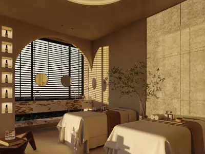 Spa - massage salon 3D model