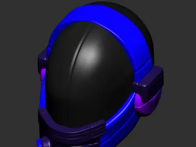 helmet high poly sculpt 3d printable  3D model 3D model get