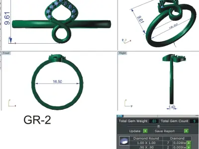 Ring - 114 3D print model