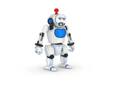 Funny Robot Character 3D model