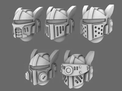 Space Knights V10 Helmet Type 251003 3D print model