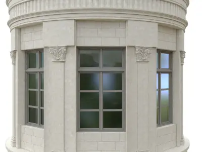 Classic Architecture Window 3 3D model