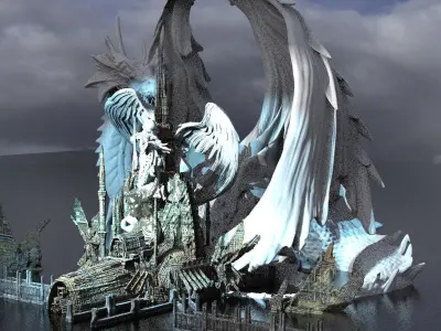 Dragon King Towers Kit bash 2 3D model