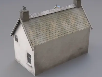 schotish house Low-poly 3D model