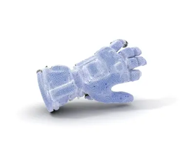 Futuristic Robotic Glove Model Pack Low-poly 3D model
