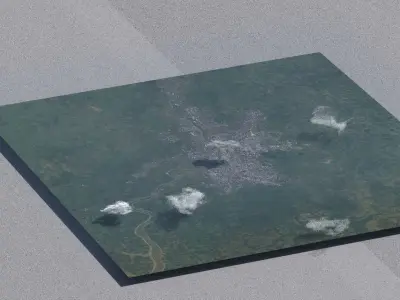 Kolkata India City Landscape 3D Model 3D model