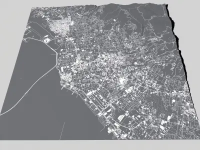 Cityscape Cebu Philippines 3D model