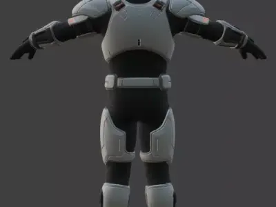 Astronaut Spacesuit 3D Model 3D model