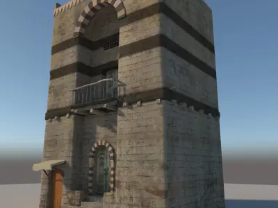 Old Houses Pack 2 3D model