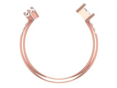 Women Light Weight Band Ring 3D print model 27
