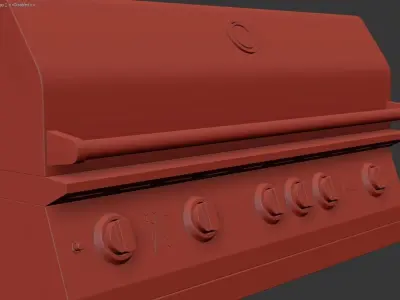 Lion L90000 Premium Grill Low-poly 3D model