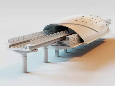 Dubai metro station 3D print model