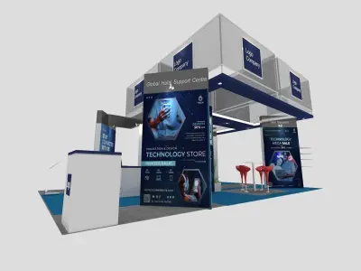 Island Booth-Tech 3D model