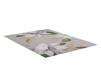Magnolia Ice Wool  Silk rug 3D model