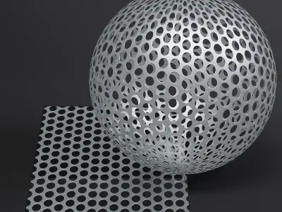 Metal vol10 Perforated 8K Seamless PBR Materials Texture
