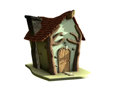 Cartoon House 3D model