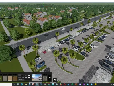 Zoo Amusement Park master plan 3d Model 3D model