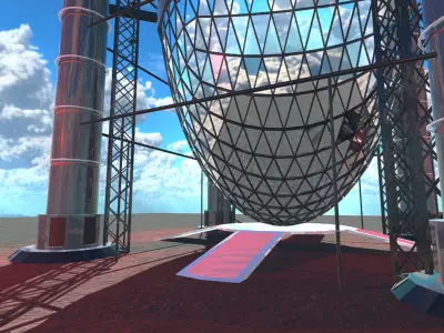 Sci-Fi Building 2 3D model