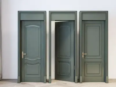 Door Number 1 003 Low-poly 3D model