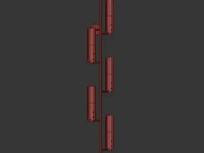 PLATIERE 5 LIGHT SCONCE 3D model
