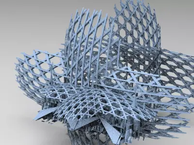 Bee Hive sci fi commutations array 2 3D model
