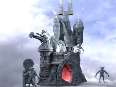 Blackstar Winter fortress 3D model