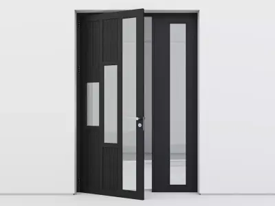 Aluminium door 202 3D model