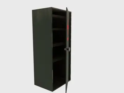 First aid cabinet  Low-poly 3D model