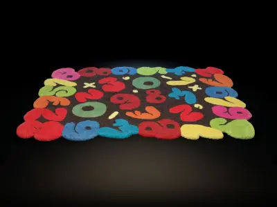 Carpet18-2 heart shaped rug 3D model