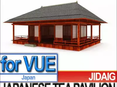 Japanese Tea Pavilion Edo Era 3D model