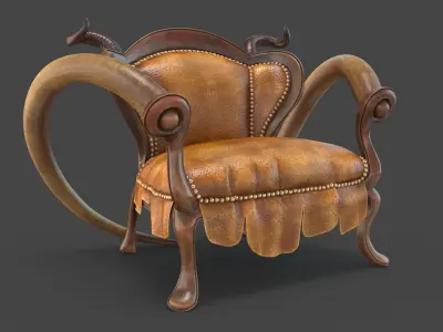  African Decorative Furniture Collection – High-Quality 3D Models 