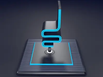 Sci Fi Chair Low-poly 3D model