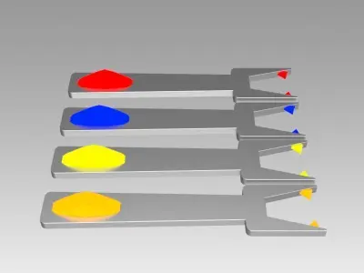 Star Trek Original Series Scotty Calibration Spanner tool prop 3D model