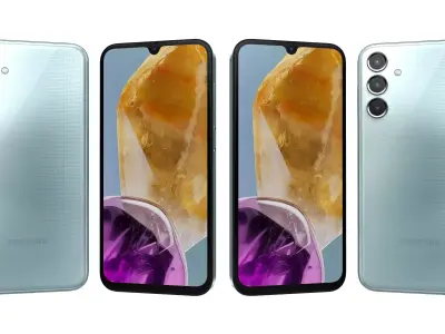 Samsung Galaxy M15 Light Blue High Poly 3D model