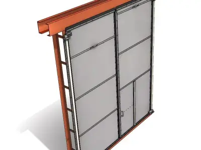 Workshop gate 3D model