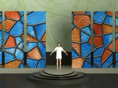 Stage 05 for Blender and CLO 3D 3D model