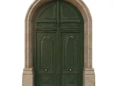  Entrance classic door 13 3D model