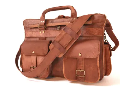 Sports leather bag 3D model